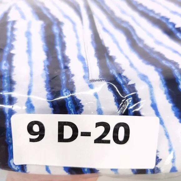 Spanx Sunshine 6” Shorts Pull On Stretch Womens Small Blue Stripe Athletic Swim - Picture 11 of 11